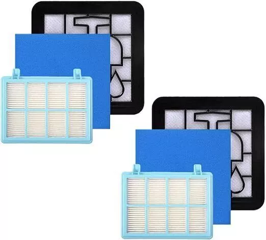 Filter-Set Ersatzfilter 6tlg für Philips PowerPro Compact und Active Staubsauger
