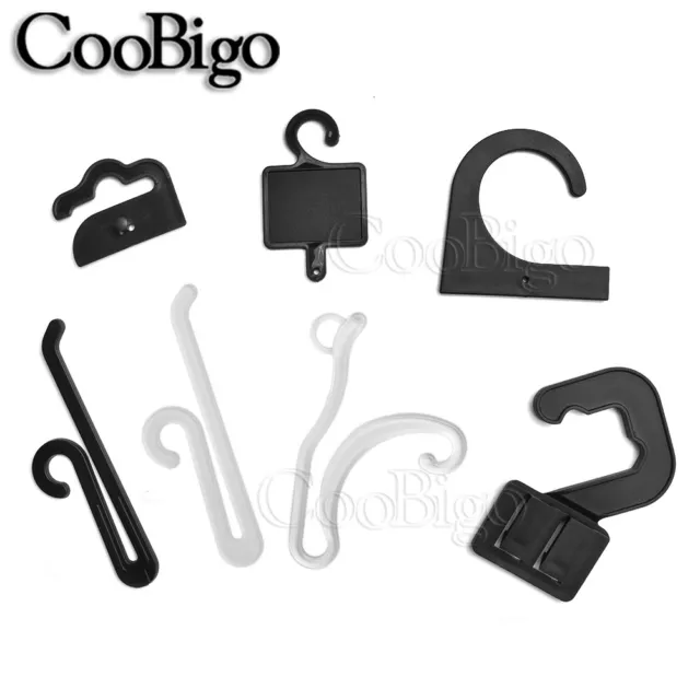 Plastic Sock Hook Hanger Black For Socks Retail Clothes Pothook Accessory