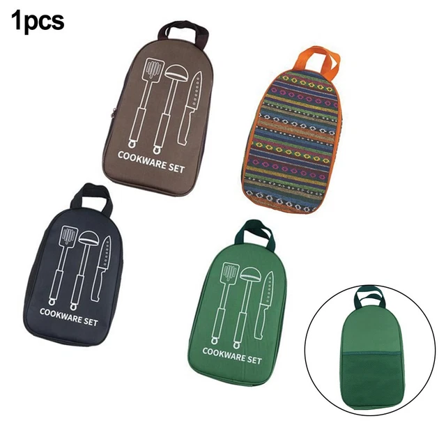 XZQYDS Sac de rangement pour ustensiles de cuisine, camping, vaisselle, pique-nique, randonnée, pêche, cuisine en plein air