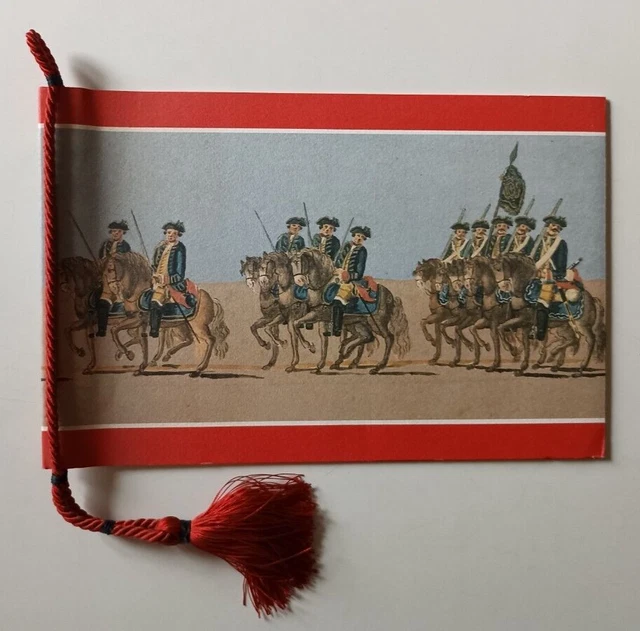 B360 Calendario Cavalleria Piemonte 1986 Con Cordoncino