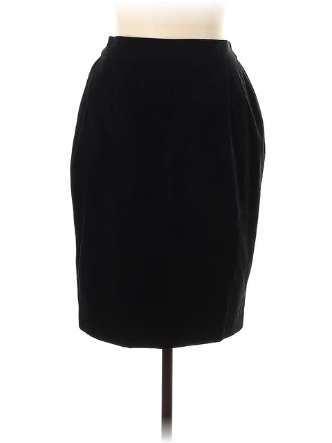 Amanda Smith Women Black Casual Skirt 10