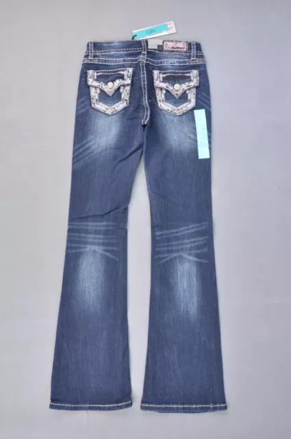 Girls Grace in LA brand Stretch Denim Western boot leg Jeans size 14 #WG-1071