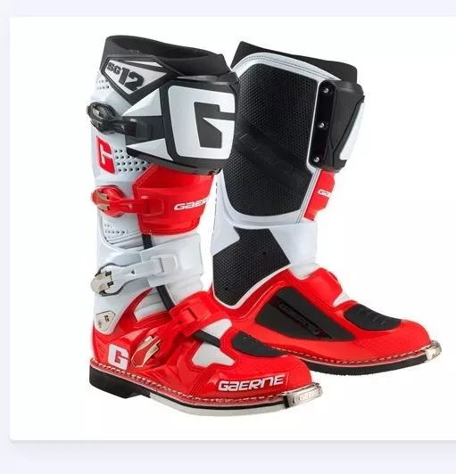Gaerne - Stivali Motocross Sg-12 - Rosso/Bianco/Nero Taglia 46