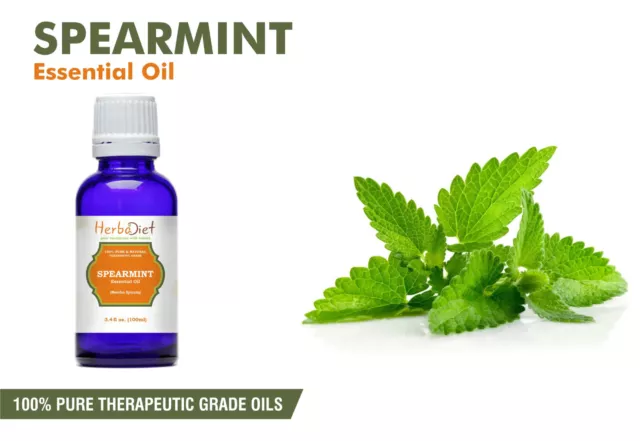 Natural Spearmint Essential Oil 100% Pure Aromatherapy Oils Therapeutic Grade
