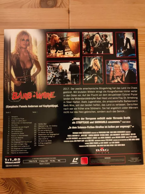 ¥ Laserdisc Barbwire (deutsch) Pamela Anderson (1LD`s) PAL 2