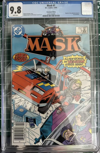 MASK 1 - CGC 9.8 Newsstand - 1987 DC - 2nd Series Vol 2 - Newsstand Very Rare