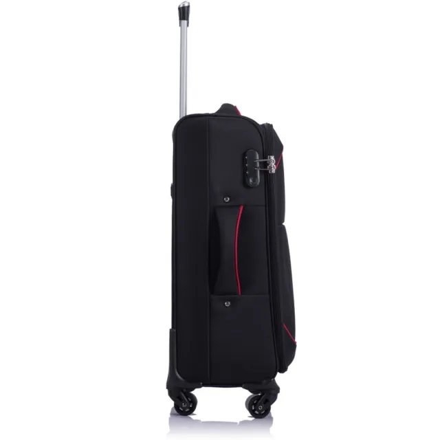 Swiss Milan Soft Trolley Luggage Case 82cm - Black 2