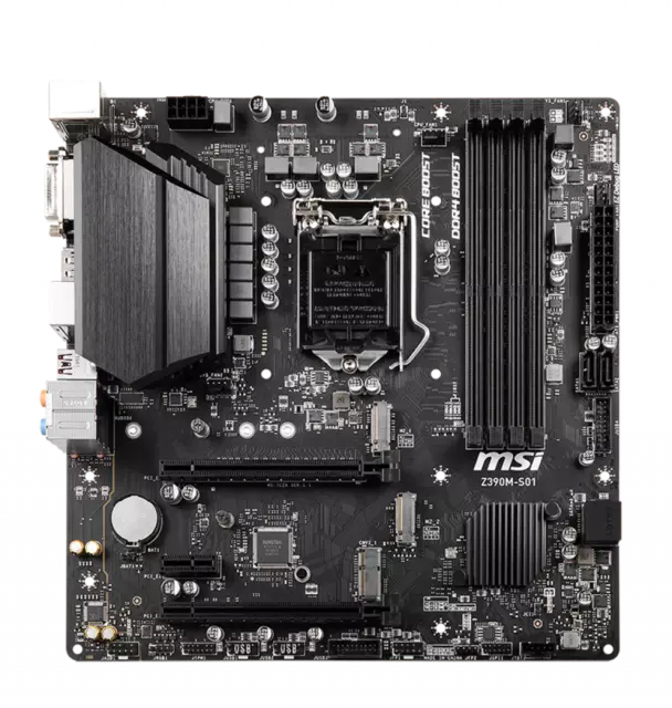 MSI Z390M-S01 LGA1151 (Intel 8th and 9th Gen) DDR4 Micro-ATX ...
