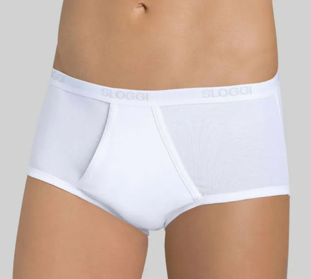 NEW Large L SLOGGI MENS LADS GUYS UNDERWEAR BASIC MAXI BRIEF  WHITE WITH TAGS