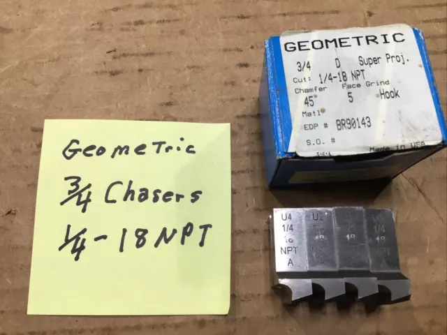Geometric 3/4 Chasers 1/4-18 NPT