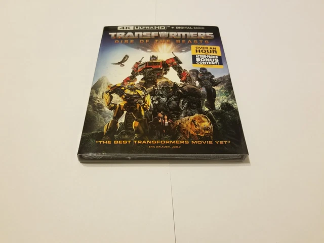 TRANSFORMERS: RISE OF the Beasts 4K w/Digital Code & Slipcase new $14.