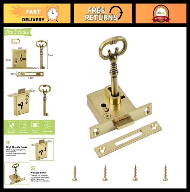 Skeleton Barrel Key for Antique Furniture Locks and Doors D8890 Skeleton Barrel Key for Antique Furniture Locks and Doors D8890