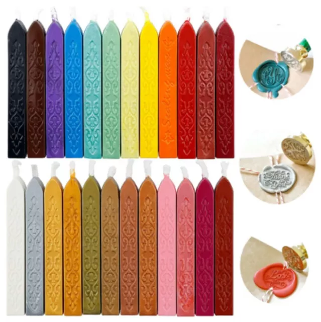TRADITIONAL WAX SEALING Sticks Wick Letters Stamp Seal Melting Candle