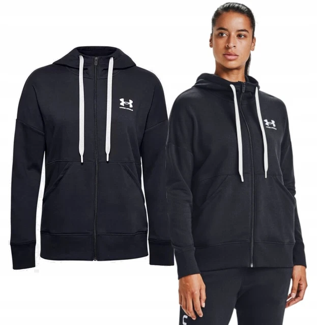 Felpa con cappuccio Under Armour donna rivale pile FZ cerniera intera