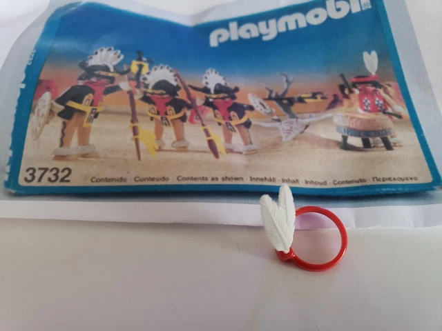 PLAYMOBIL (E527) INDIENS &ndash; Lotto Di 2 Paia Di Gambiere Bianche Per Danzatore/stregone, Ref 3732