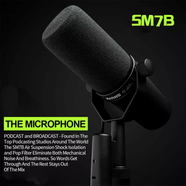 ✅ Shure SM7B Professional XLR Cardioid Dynamic Studio Vocal Microphone AU New 3