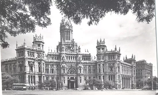 Antigua Postal Madrid Palacio De Comunicaciones  Postcard Postkarte      Cc00501