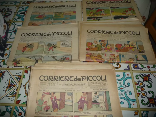 Corriere dei Piccoli. 28 numeri dal 1932 al 1935 + 1 del 1959.