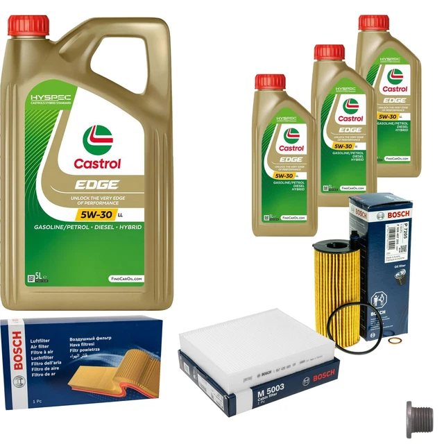 5L Castrol 5W30 M + Mann Ölfilter Für BMW 1er 3er F20/21 E90-3 F31-33 1