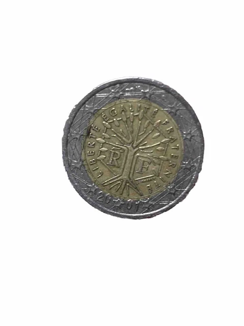 Monde 2 Euros France 2001 – Erreur De Frappe – Rare Et Collection