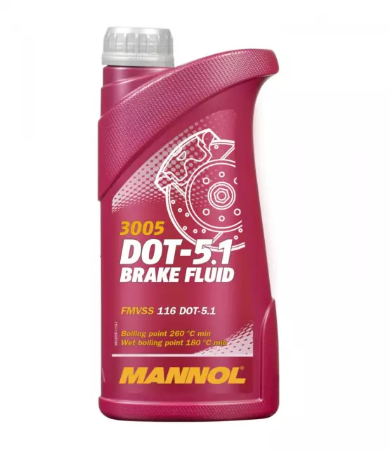 MANNOL Brake Fluid/ Bremsflüssigkeit DOT-5.1 3005, 1L