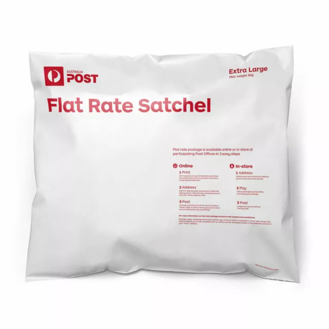 Australia Post Flat Rate Satchel Extra Large (10 bag pk) - excludes postage