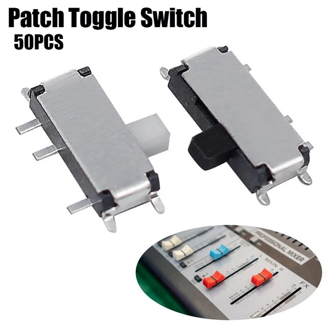 On/off Micro Rocker Switch MINI 1P2T ON/OFF Micro Switch Patch Toggle Switch SMD MSK-12C02 Slide ...
