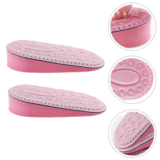 2 Pairs Elevator Shoe Insole Invisible Heightening Half Pad High Heel Pads Lift