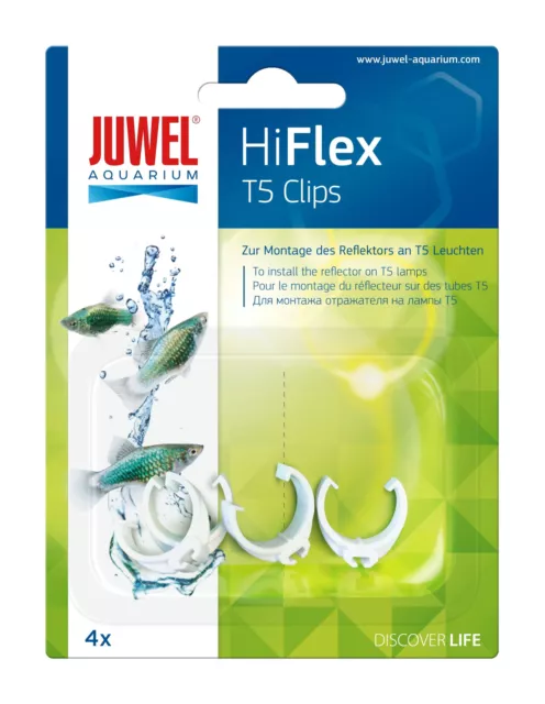 Juwel Reflektor Clips, für T5 HiFlex Reflektoren 4 Stück - 16 mm