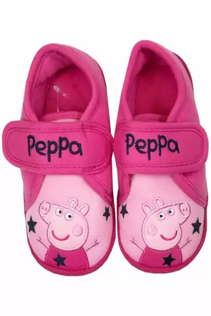 Pantofole per cura materna Peppa Pig rosa ragazze personaggio bambino facile da chiudere bambino carino