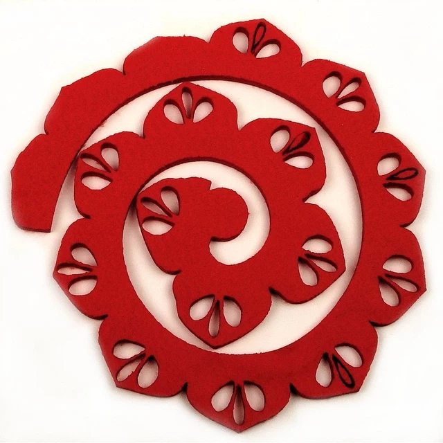 Pannolenci Spiralina Forata Arancio cucito creativo per decorazioni