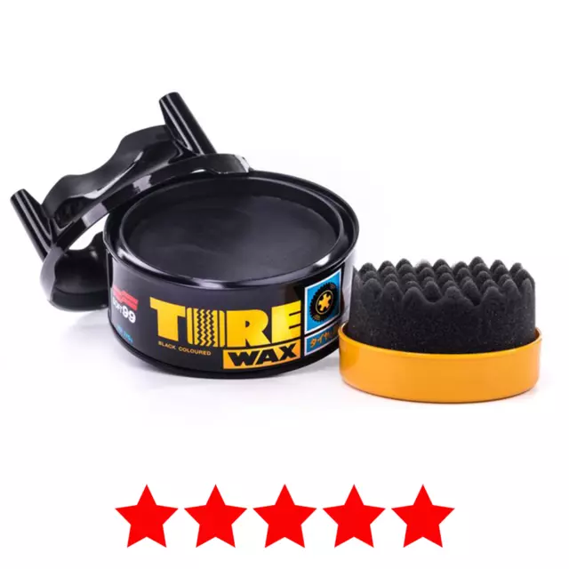 Soft99 Tire Black Wax Reifenwachs Reifenpflege 170g inkl. Applikator