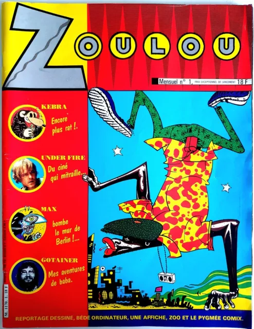 Zoulou Mensuel N°1 (04/1984) / Margerin / Avec Insert Zoo + Pygmée Comix [Tbe]