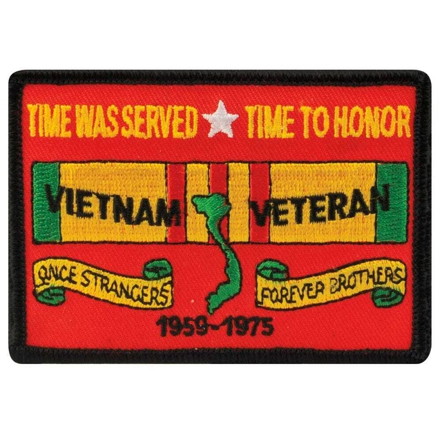 Time Was Served Vietnam Patch with Heat Seal