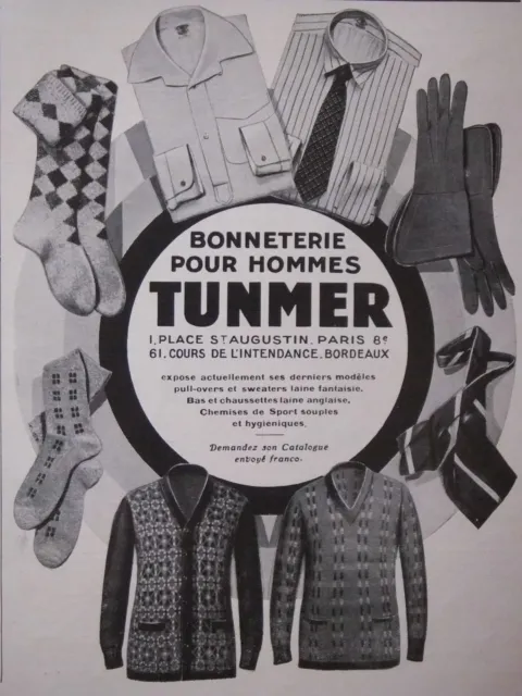 Publicité Tunmer Bonneterie Pour Hommes Bas Chaussettes Chemises De Sport