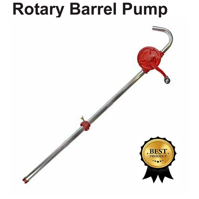 ROTARY BARREL DRUM Pump Transfer Syphon Hand Pump For Diesel Fuel Oil