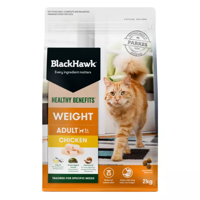 Black Hawk Healthy Benefits Adult Weight Chicken Cat Food