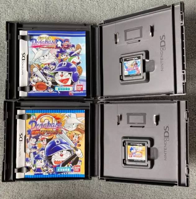 Lot 2 DoraBase Dramatic Stadium 1 & 2 Set Nintendo DS Japan Doraemon Tested 3