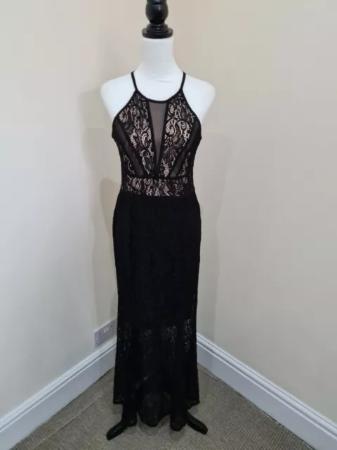 Robe de soirée en dentelle noire Enfocus Studio, taille 10