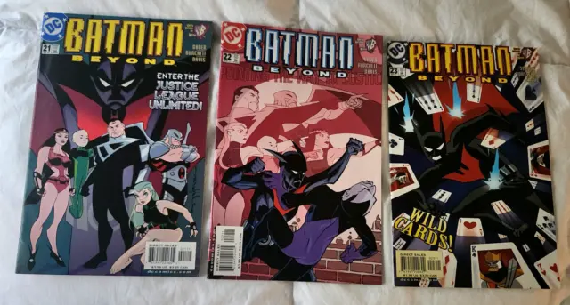 Batman Beyond #21 22 23 Nm+ Lot 2001 1St Justice League Unlimited Rare Dc Comics