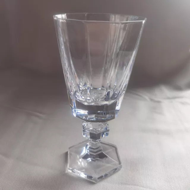 Lot de 5 Verres à eau en cristal de Bayel, lourds,taillés,magnifique,ancien !