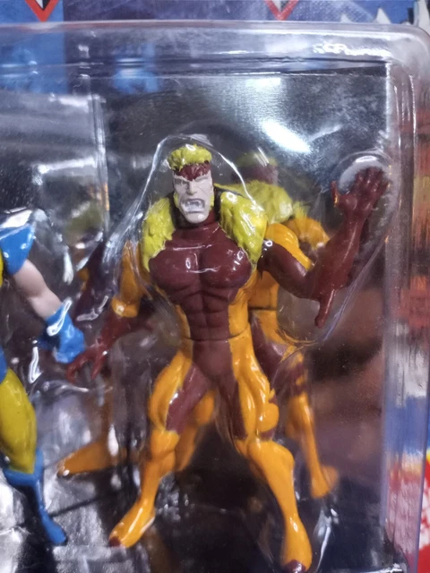 Marvel Comics 1994 X-Men Die Cast Metal Steel Mutants Wolverine Vs. Sabretooth 2
