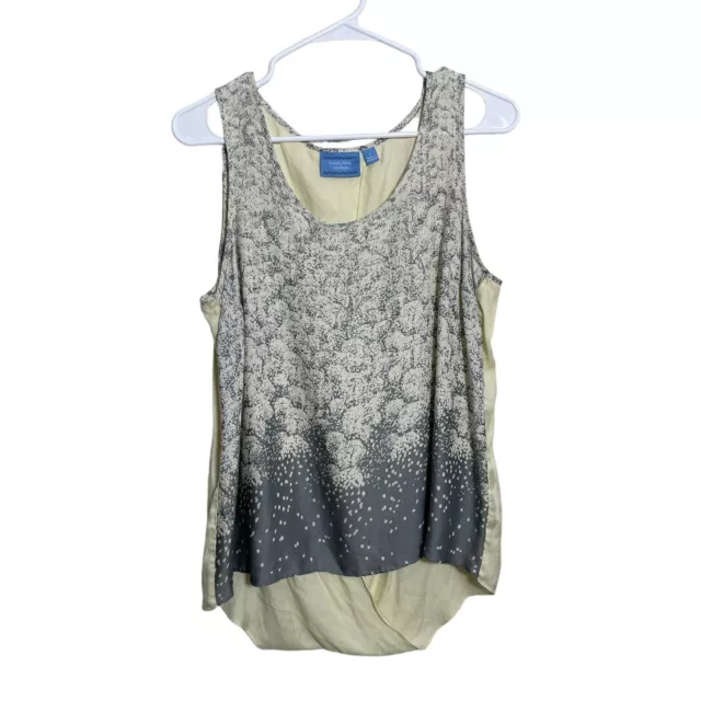 Simply Vera Vera Wang Tank Top Women's Large Multicolor Sleeveless Open Back