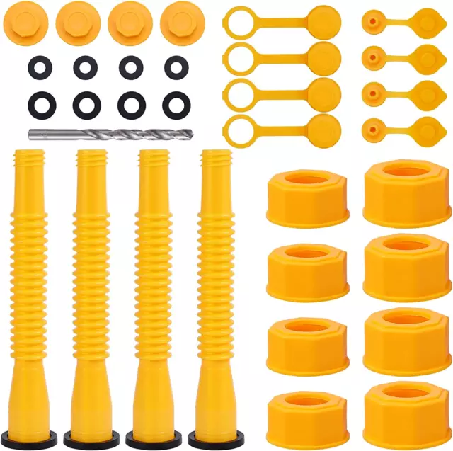 33Pcs Gas Can Nozzle Replacement Gas Spouts for Gasoline 5 Gallon Old Style G...
