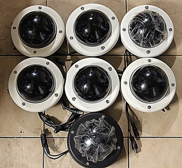 For Parts Only - Lot Of 7 American Dynamic Discover Cctv Camera's - (No Image)
