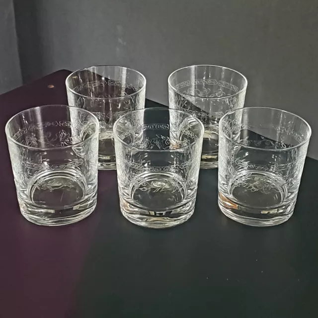 Lot de 5 Verres à Whisky Cristal d'Arques Matignon