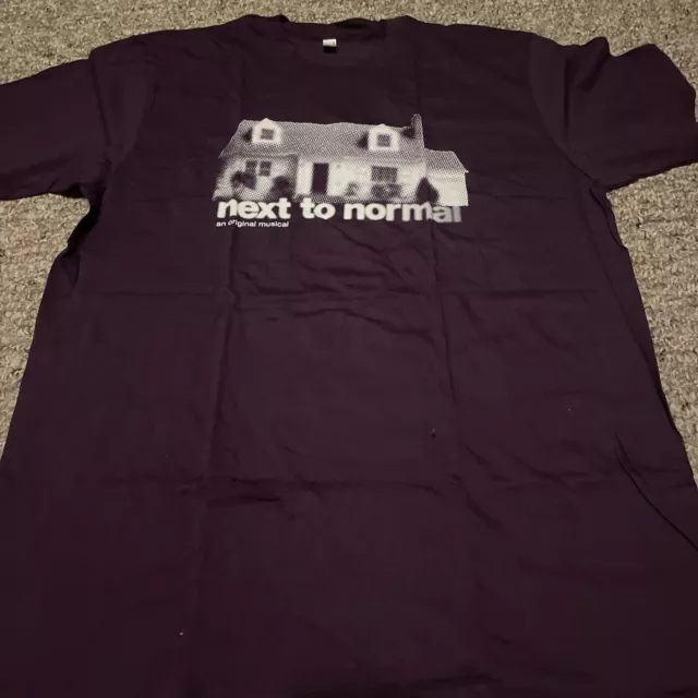 next to normal broadway musical tour adult xl logo t shirt alice ripley a tevit