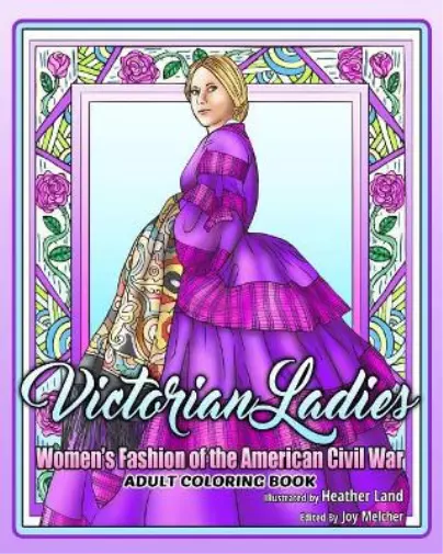 Heather Land Victorian Ladies Adult Coloring Book (Tascabile)