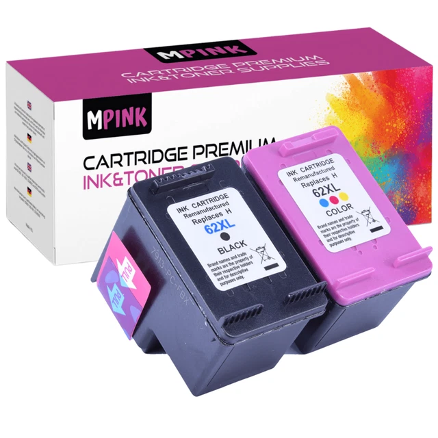 CARTUCCE STAMPANTE per HP 62-XL ENVY 5640 5644 5646 5660 7640 DeskJet 5575 5645
