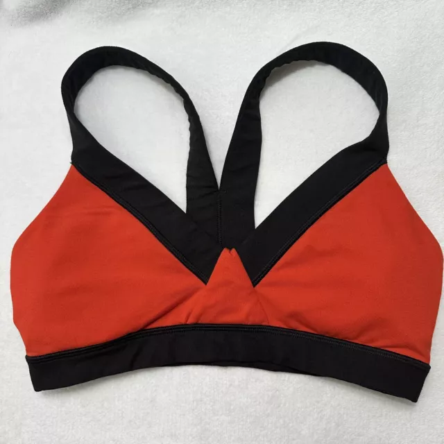 Lucy Sports Bra Racerback Red / Black Sun Salutation Size Medium Reg $59